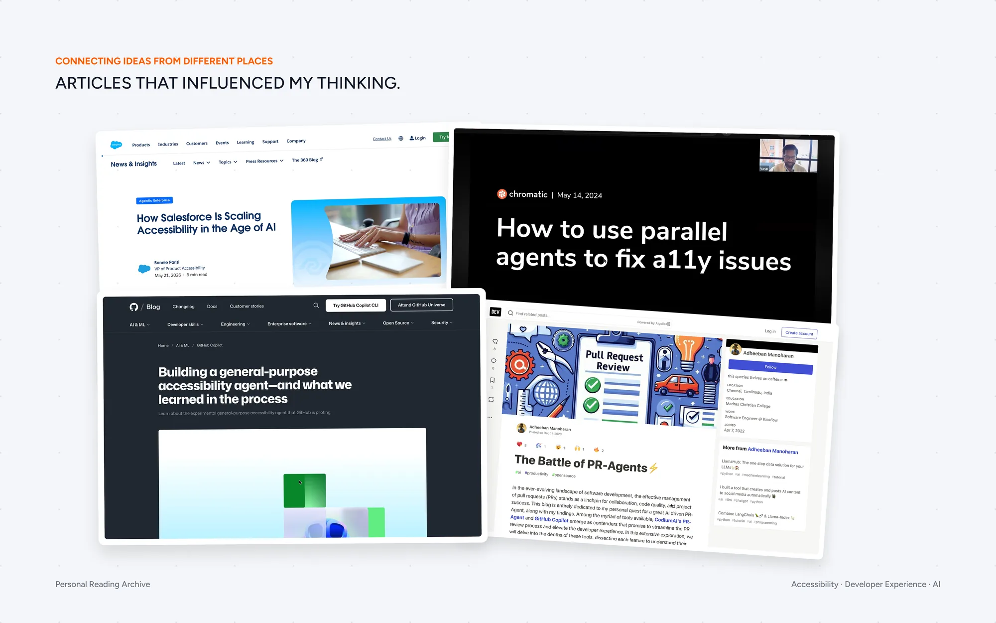 Connecting the dots — accessibility knowledge and the pull-request review workflow coming together into an AI reviewer